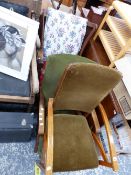 THREE VINTAGE ARM CHAIRS.