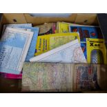 A BOX OF MAPS.