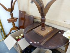 TWO REPRODUCTION DINING TABLES.