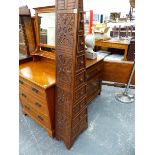 A MODERN PYRAMID CHEST OF DRAWERS.