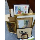 A LARGE QUANTITY OF DECORATIVE PRINTS ETC.