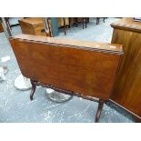 A VICTORIAN MAHOGANY SUTHERLAND TABLE.