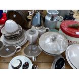 A POOLE PART DINNER SERVICE, KITCHENALIA ETC.