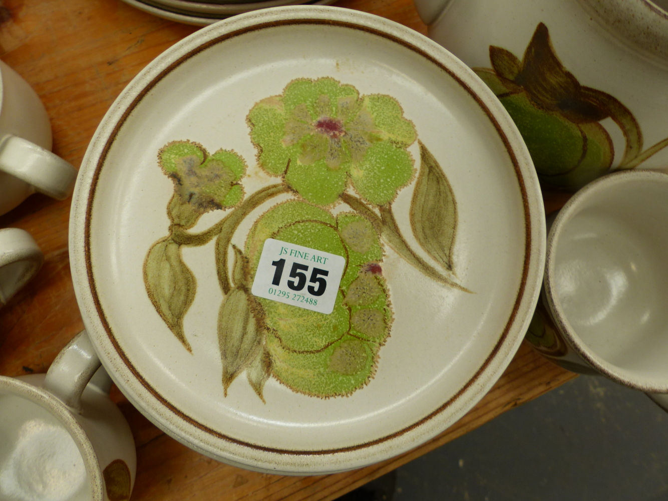 A DENBY TEA AND DINNER SERVICE.