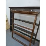 TWO ANTIQUE PLATE RACKS.