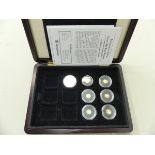 SEVEN INVESTMENT GOLD OF THE WORLD 24ct 0.5grm PER COIN PROOF SET.