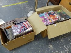 A LARGE QUANTITY OF MARVEL COMICS.