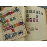 TWO WORLD STAMP ALBUMS.