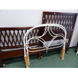 TWO PAIRS OF SINGLE BED ENDS.
