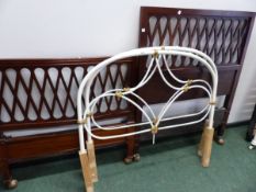 TWO PAIRS OF SINGLE BED ENDS.