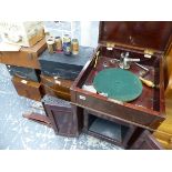 A QUANTITY OF GRAMOPHONES AND PARTS TO INCLUDE A BASSANOPHONE.