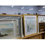 A SIGNED WATERCOLOUR BY W.W.HUME 1978, AND A FURTHER WATERCOLOUR, AN OIL PAINTING, A SIGNED LIMITED