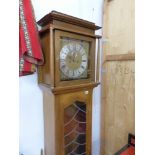 A LONG CASE CLOCK SIGNED P. GREATHOLDER, WITH WEIGHTS AND PENDULUM.