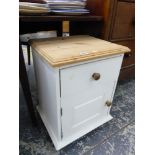 A BEDSIDE CABINET.