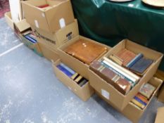 A LARGE QUANTITY OF ANTIQUARIAN AND OTHER BOOKS AND BINDINGS.