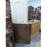 TWO 19th C. CORNER CABINETS.