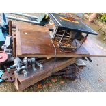 VARIOUS POWER TOOLS TO INCLUDE BENCH SAWS ETC.