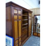 A LARGE LATE VICTORIAN COMPACTUM WARDROBE.