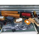 A QUANTITY OF VINTAGE O GAUGE STOCK, INC. SCRATCH BUILT EXAMPLES, AND VARIOUS TRACK.