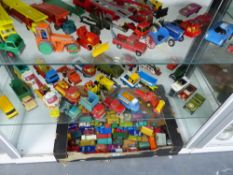 A LARGE COLLECTION OF DIE CAST VEHICLES ETC.