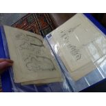 A QUANTITY OF 19th C. AND OTHER PRINTS AND PICTURES IN TWO FOLIOS.