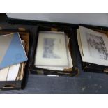 A QUANTITY OF 19th C. PRINTS AND PICTURES.