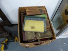 A QUANTITY OF BOOKS AND BINDINGS.