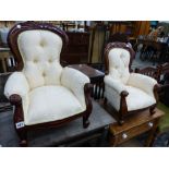 A PAIR OF SHOW FRAME CHILD'S CHAIRS.