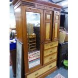 A VICTORIAN COMPACTUM SMALL WARDROBE.