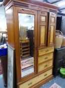 A VICTORIAN COMPACTUM SMALL WARDROBE.