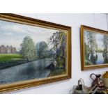 A PAIR OF OIL PAINTINGS SIGNED MACKAY. LATIMER AND ASHMERE.