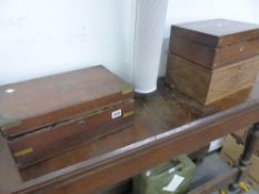 VICTORIAN WRITING AND WORK BOXES AND CONTENTS.