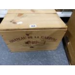 WINE, A WOODEN CASE OF SIX 1982 MAGNUMS OF CHATEAU DE LA GARDINE RED CHATEAUNEUF- DU-PAPE