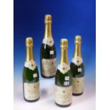 SPARKLING WINE, FOUR BOTTLES OF 2009 CAVE DE LUGNY CREMANT DE BOURGOGNE