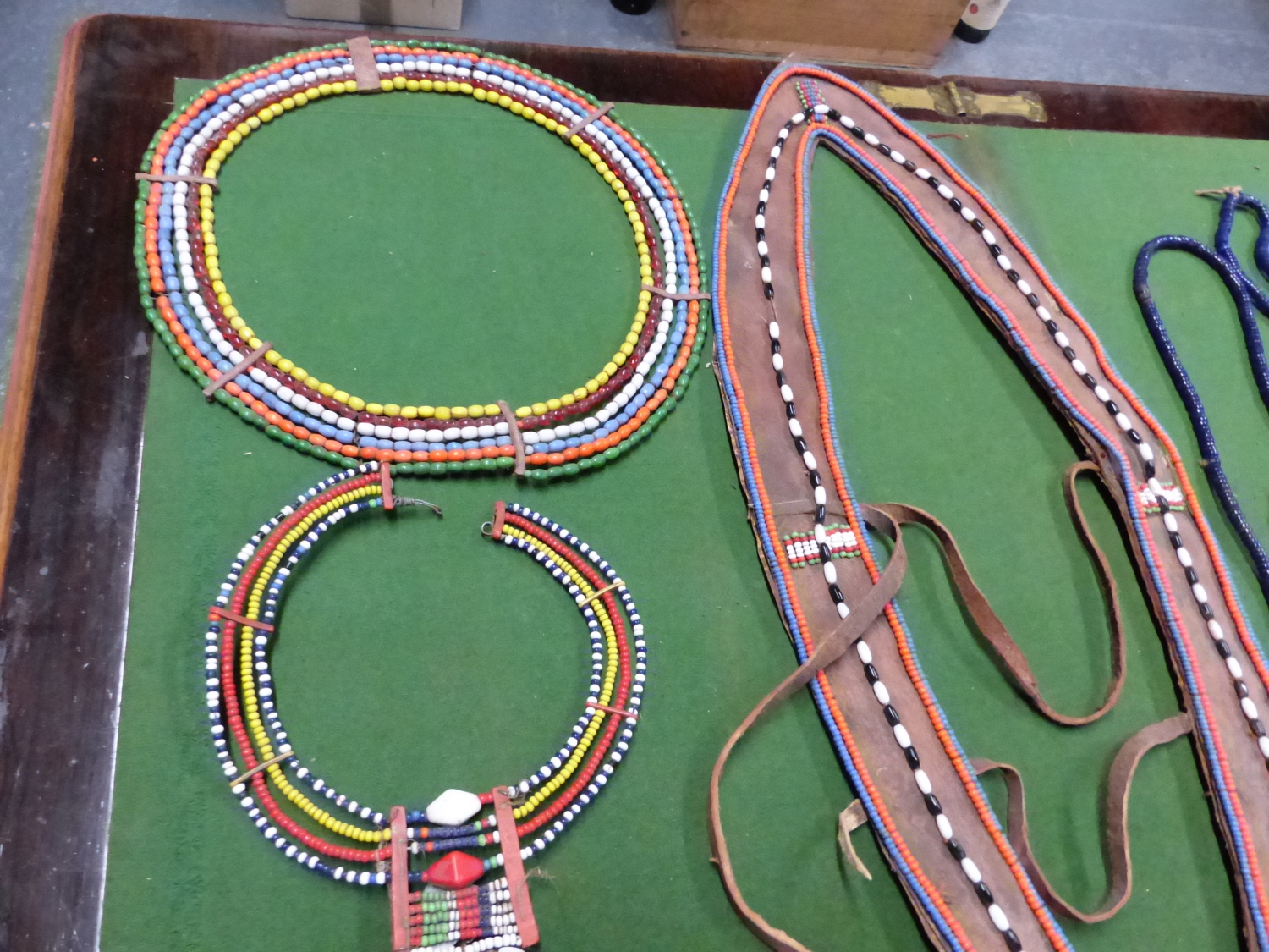 SIX KENYAN BEAD NECK PIECES TOGETHER WITH SEVEN BEAD NECKLACES - Image 2 of 4