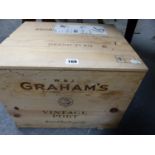 PORT, A WOODEN CASE OF TWELVE 2003 GRAHAMS VINTAGE PORT