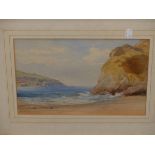 J. H. MOLE (1814-1886). NEAR TYNMOUTH, NORTHUMERLAND AND NEWQUAY, CORNWALL. BOTH SIGNED