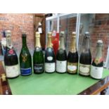 CHAMPAGNE, A 1959 BOTTLE OF MOET & CHANDON, A 1964 HALF BOTTLE OF BOLLINGER TOGETHER WITH SEVEN