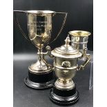 AN INDIAN SILVER TWO HANDLED PRESENTATION TROPHY CUP, BEST HORSE IN THE SHOW, POONA & KIRKEE