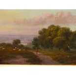 J.B. COOK (19th.C. ENGLISH SCHOOL). A PAIR OF LANDSCAPES, POSSIBLY WORCESTERSHIRE. ONE SIGNED, OIL