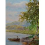 J.S. BILBIE (1860-1954). ARR. A PAIR OF LAKELAND VIEWS, BOTH SIGNED. OIL ON BOARD. 21 x 19cms (2).