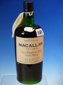 WHISKY, A BOTTLE OF MACALLAN THE 1874 MALT WHISKY