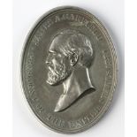 Oval Indian James Garfield Peace Medal