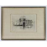 Joseph Pennell (1857-1926), "Venice", print, dated 1883, 8" x 11", framed 15" x 20". Provenance: