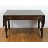 Chippendale mahogany drop leaf table, 28" H x 73" W x 28" D. Provenance: From a Delray Beach,