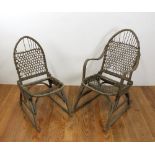 Early snow shoe chairs.