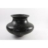 Southwestern black pottery bowl by Maria. Provenance: From The Warren Estate.