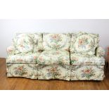 Chintz upholstered sofa, floral design, 29" H x 79" W x 34" D.