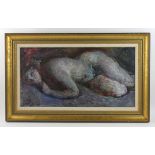 Rubens Capaldo (French, 1908-1997), reclining nude, oil on canvas, signed and dated 1969 L/L, titled