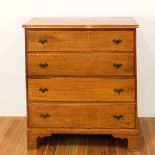 Early pine four drawer chest. Note: This lot was previously won in our July 2020 auction by non-